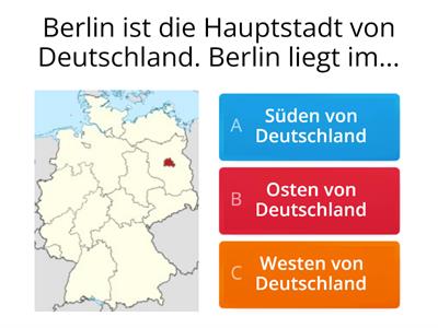  Himmelsrichtungen- Wo liegt Berlin?