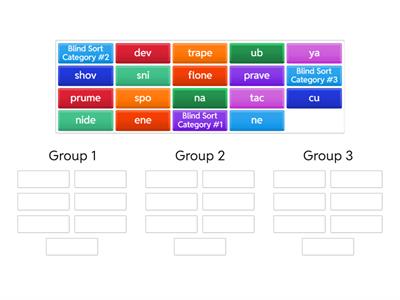 1st Three Syllable Types