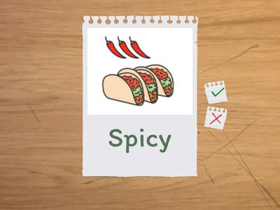 TASTES - Adjectives (Vocabulary)