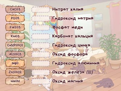 Названия веществ