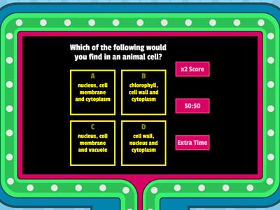Animal Cell Quiz
