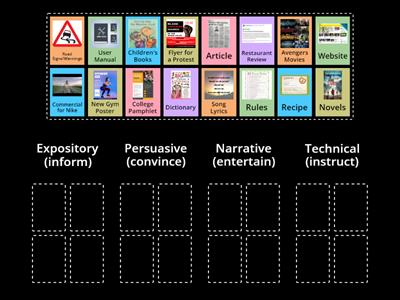 Text Types for Reading (6th-8th ELL)