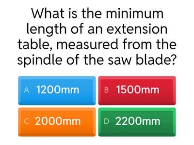 Circular saw quiz level 2 carp