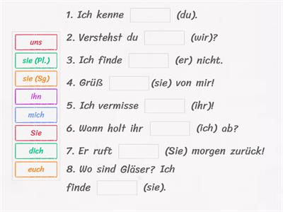  Personalpronomen Akkusativ 