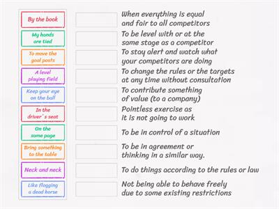 Business idioms 1