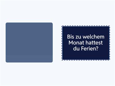 Sommerferien / Sprechen