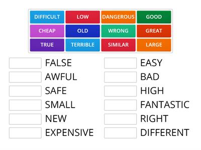 Solutions pre-intermediate 3E adjectives opposite