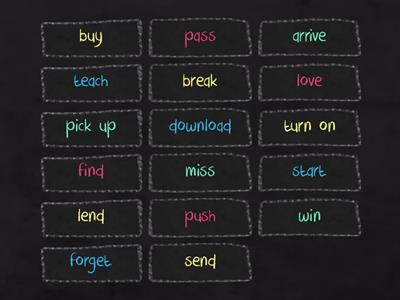 English File Pre-Intermediate Unit 6A Opposite verbs