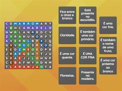 ENCONTRE AS CORES QUENTES, FRIAS E NEUTRAS.