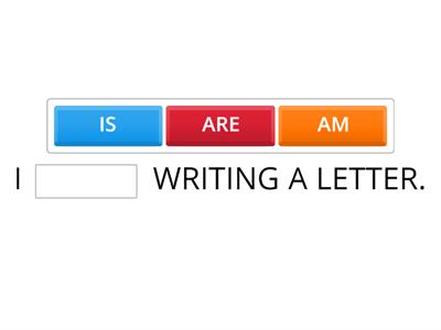 INGLESE:  ( PRESENT CONTINUOUS)