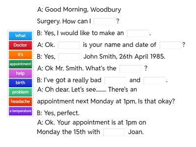 Doctor and Dentist Appointment 