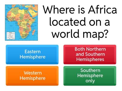Africa: Our Continent – Map Skills Game