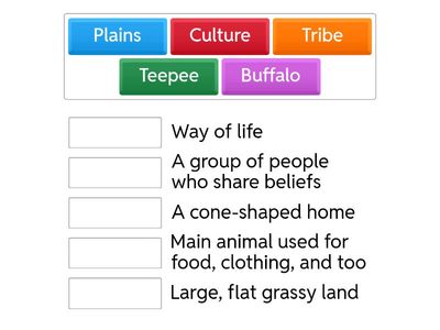 Plains Indians Vocabulary