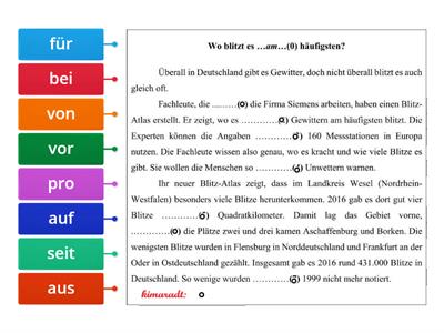 Abitur Grammatik Präpositionen