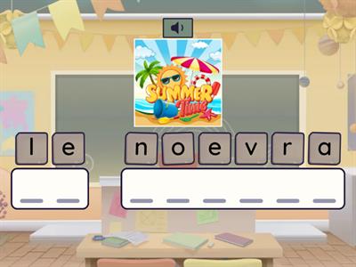 The Seasons - Word Scramble