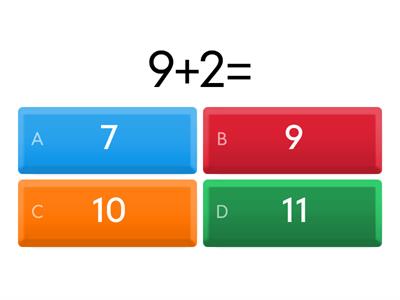 +9 Addition tables First Class 