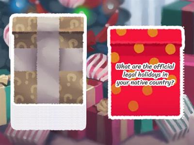 Holidays and celebrations I2-I4