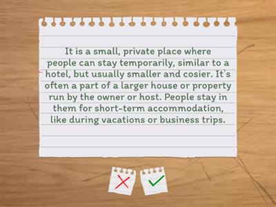 Types of accommodation