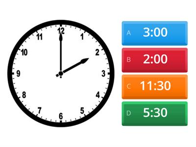 match time to hour and half hour