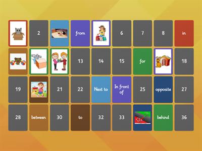 Prepositions starters 