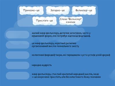 Малі жанри фольклору