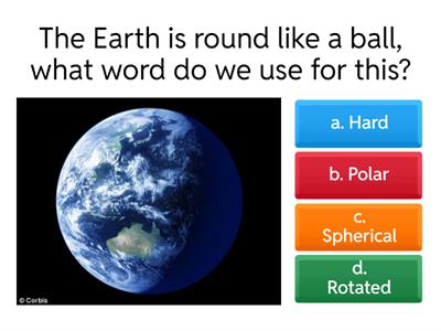 Characteristics of the Earth, Sun and Moon 