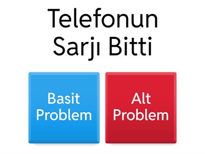Basit Problemler Ve Alt Problemler