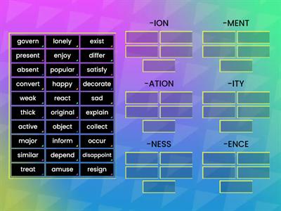  Word formation nouns