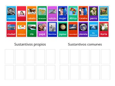 Sustantivos propios y comunes