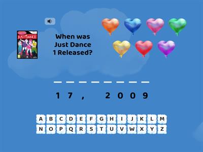 Just Dance Released dates quiz