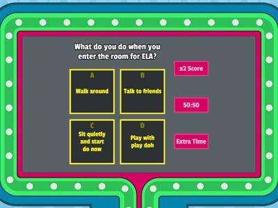 Classroom Routines Game