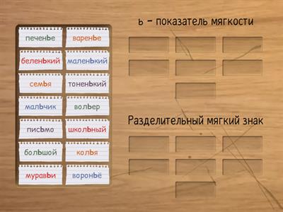 Мягкий знак: разделительный и показатель мягкости.