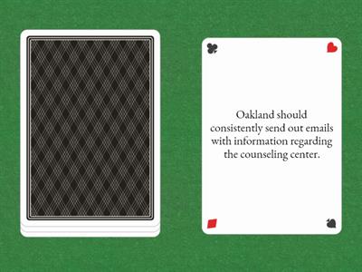 Possible solutions for Oakland University 