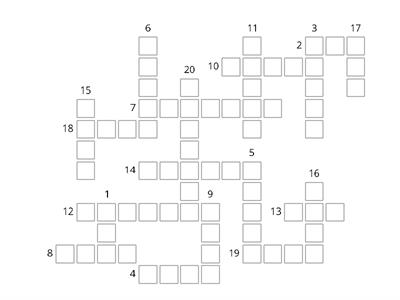 Regular AND Irregular Verbs - Past Simple Crossword