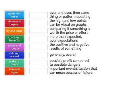 Binomials Matching Activity