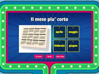 Ripasso mesi /stagioni/ giorni della settimana 