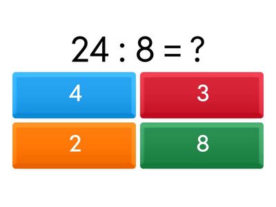 Toán 3 Bảng chia 8