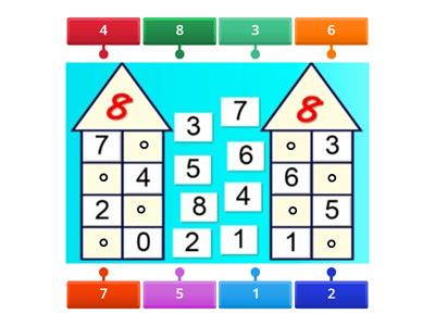 Состав числа 8.