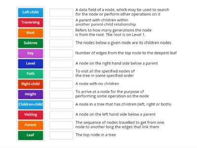 Binary Tree terminology