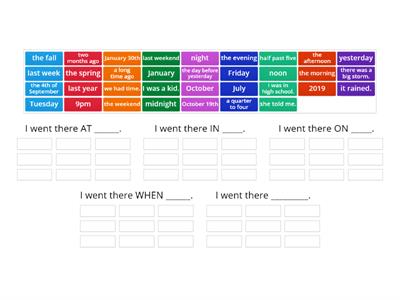 Time Prepositions