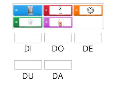 ( DA-DE-DI-DO-DU )audio COLLEGA CON LE SILLABE 