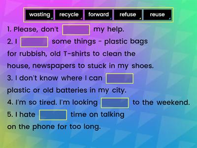 Reduce - Reuse - Recycle 