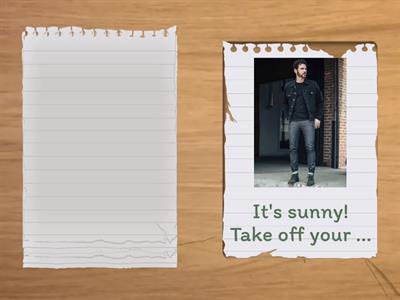 Spotlight 2 Put on/Take off