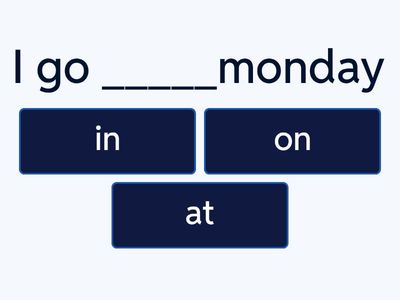 Prepositions IN, AT, ON Quiz