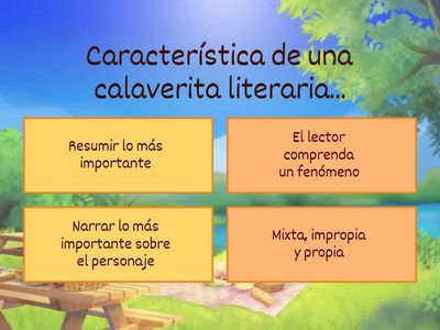 Preguntas de español 6° primaria