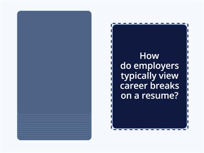 Career break questionnaire