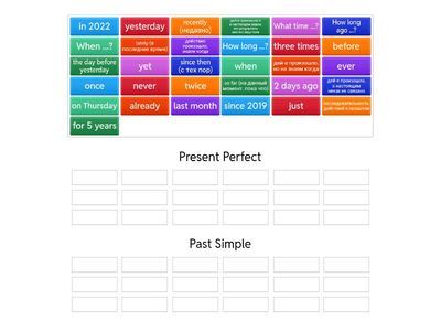 Present Perfect vs Past Simple_signal words