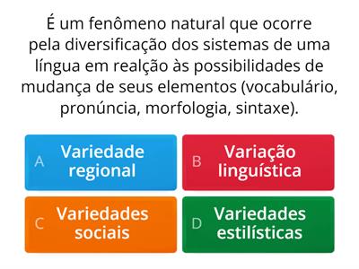  VARIAÇÃO LINGUÍSTICA