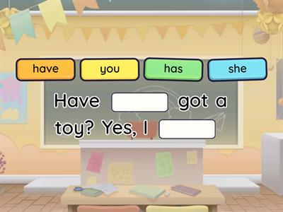 Questions, Short answers - Have got