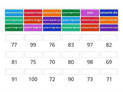 Français 70 - 100